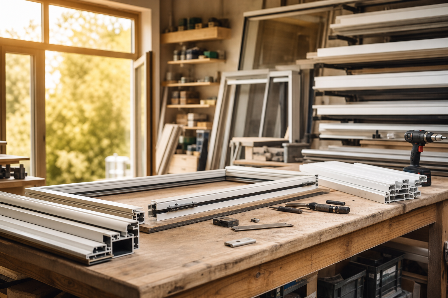 Atelier de menuiserie aluminium et PVC sur mesure