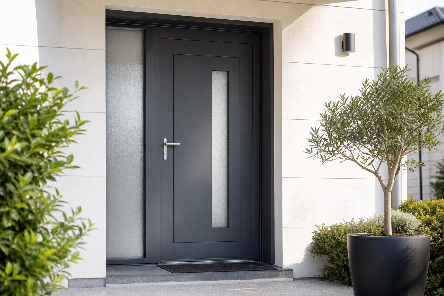 Porte semi-vitrée